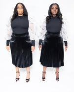 "SHeo" Pleated Skirt