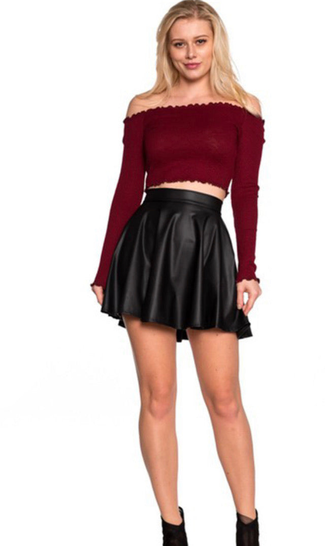 Faux leather Skirt